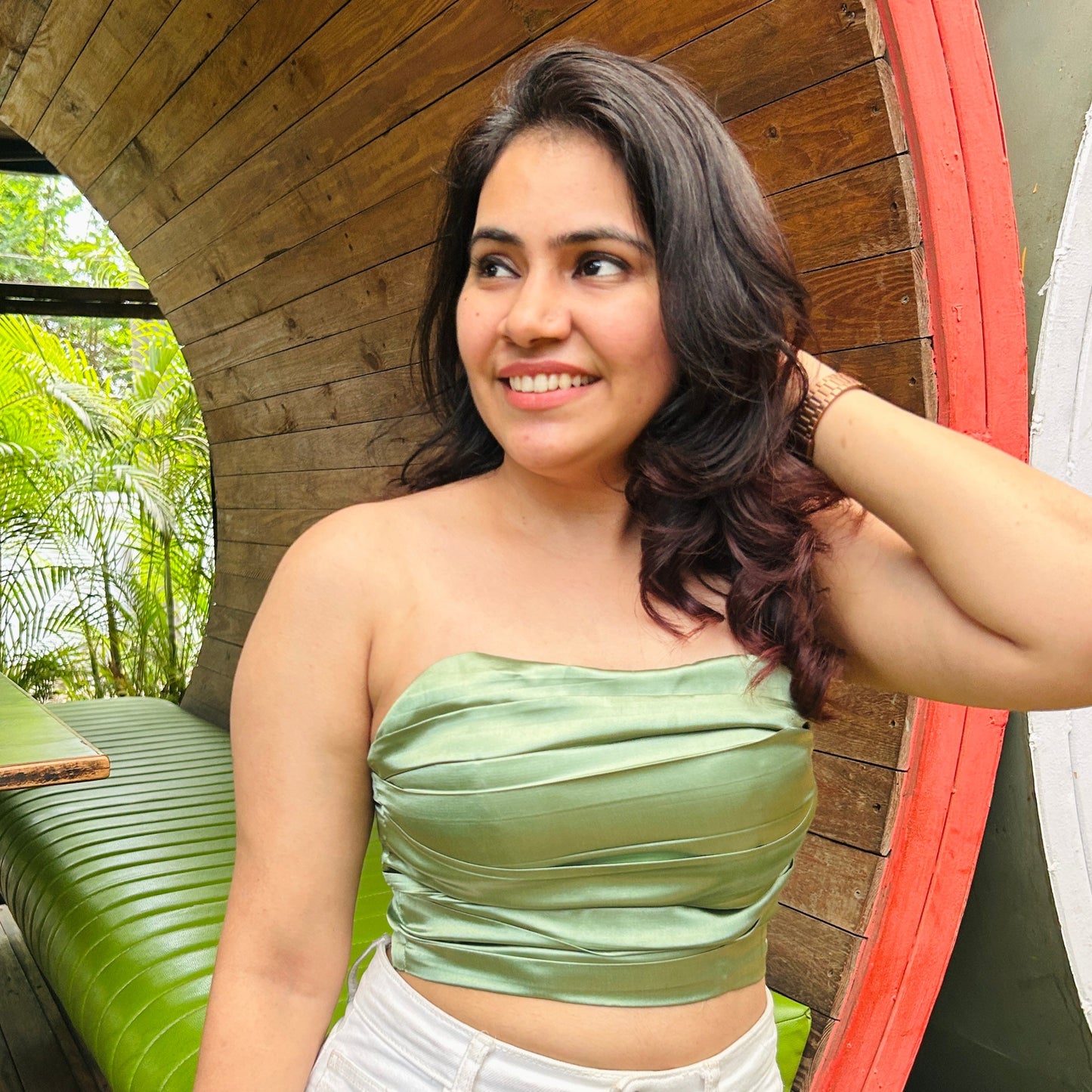 Saze Green Top